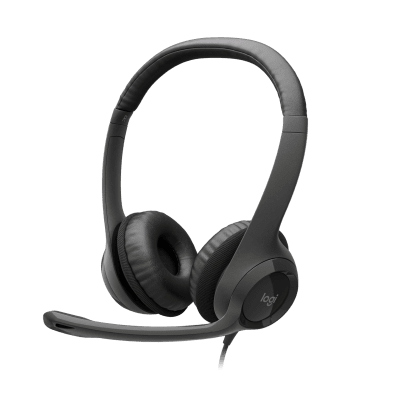 LOGITECH H390 Corded Headset - Black