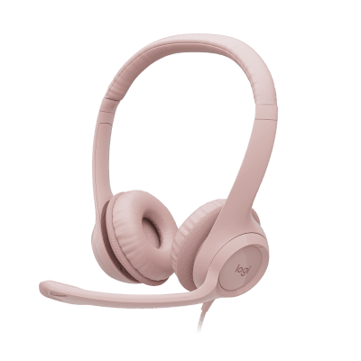 LOGITECH H390 Corded Headset - Rose