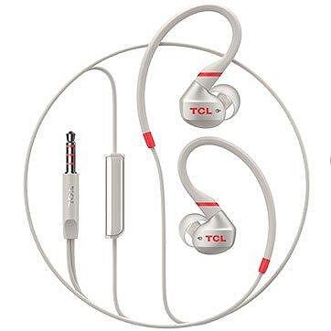 TCL ACTV100 Crimson White In-ear Wired Sport Headset