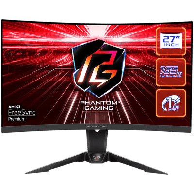 Asrock PG27Q15R2A Curved Gaming Monitor - 27 inch 2560x1440 1500R VA, AG, 165Hz