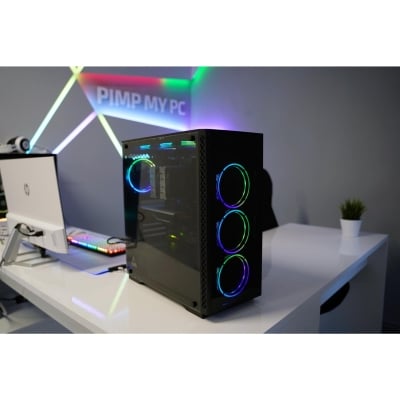 Реновиран настолен компютър с Xeon E5-1620 / RX470 / 8GB RAM / 128+512GB SSD