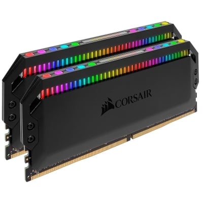 Памет Corsair Dominator Platinum RGB Black 32GB (2x16GB) DDR4 PC4-25600 3200MHz CL16