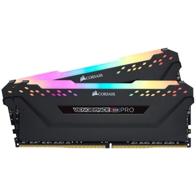 Памет Corsair Vengeance PRO RGB Black 16GB (2x8GB) DDR4 PC4-28800 3600MHz CL18