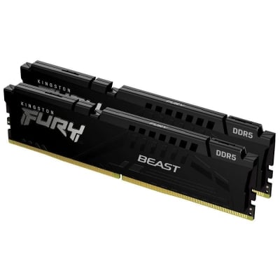 Памет Kingston FURY Beast Black 64GB (2x32GB) DDR5 PC5-44800 5600MHz CL40