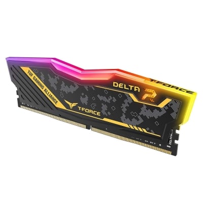 Памет Team Group Delta RGB TUF 16GB (2x8GB) DDR4 3200MHz CL16-18-18-38 1.35V