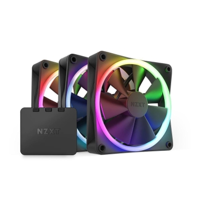 Вентилатори NZXT F120 RGB Black x 3 + RGB controller