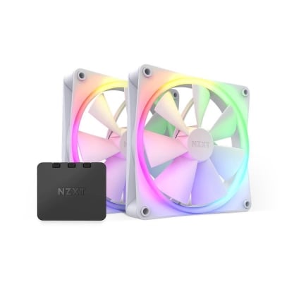 NZXT F140 RGB White x 2 + RGB controller