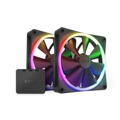 NZXT F140 RGB Black x 2 + RGB controller