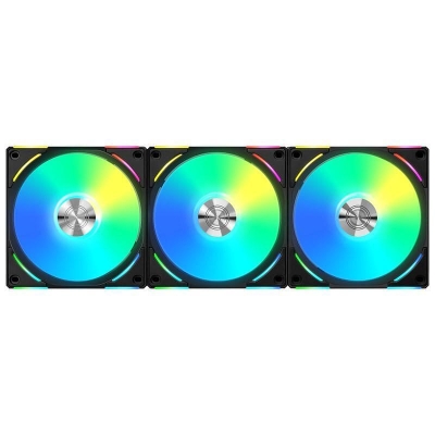 Lian-Li UNI AL120 V2 ARGB PWM Black x 3 + controller