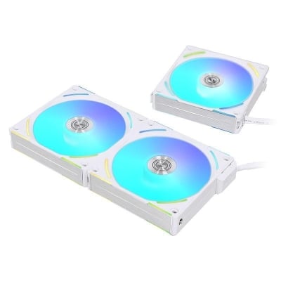 Lian-Li UNI AL120 V2 ARGB PWM White x 3 + controller