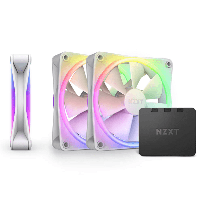 NZXT F120 RGB Duo White x 3 + RGB controller