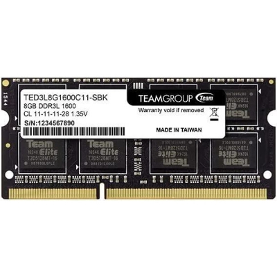 Памет Team Group Elite 8GB DDR3L 1600 mhz CL11-11-11-28 1.35V
