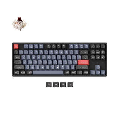 Keychron K8 Pro TKL Gateron G Pro(Hot Swappable) Brown Switch RGB Backlight Aluminium Frame