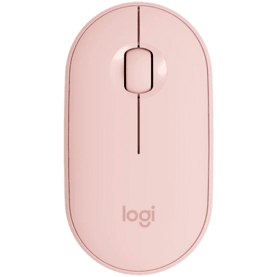 Мишка LOGITECH M350S Pebble 2, TONAL ROSE, безжична BT