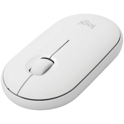 LOGITECH M350S Pebble 2 Bluetooth Mouse - TONAL WHITE