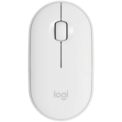 Мишка LOGITECH M350S Pebble 2, TONAL WHITE, безжична BT
