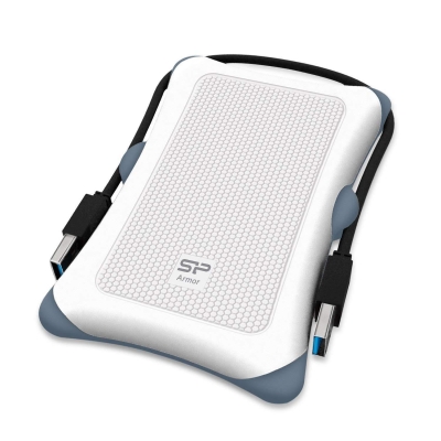 Външен хард диск SILICON POWER  Armor A30, 2.5", 1TB, USB3.1, HDD, White