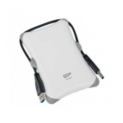 Външен хард диск SILICON POWER Armor A30, 2.5", 2TB, USB3.1, HDD, White
