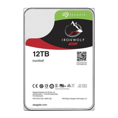 Хард диск SEAGATE IronWolf, 12TB, 256MB, 7200 rpm, SATA 6.0Gb/s HDD
