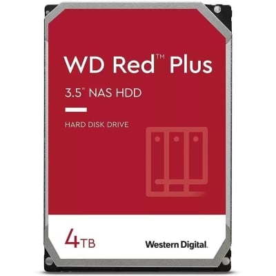 Хард диск WD Red Plus, 4TB NAS, 3.5", 256MB, 5400RPM HDD