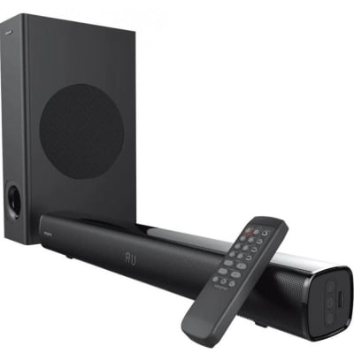 Creative Stage V2 2.1, Subwoofer, Soundbar, Bluetooth, 160W, Black