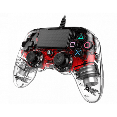 Nacon Wired Illuminated Compact Controller, Red