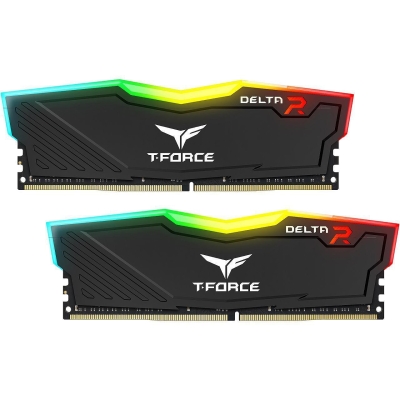 Памет Team Group T-Force Delta RGB Black 16GB (2x8GB) DDR4 3200MHz CL16-20-20-40 1.35V