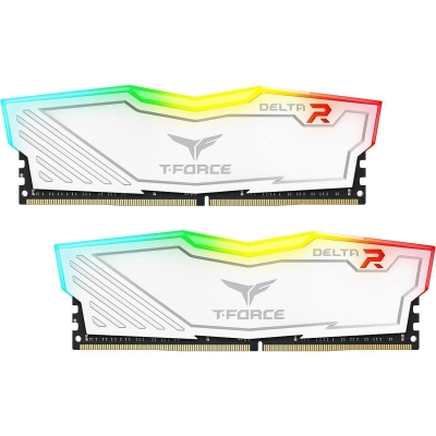 Памет Team Group T-Force Delta RGB White 16GB (2x8GB) DDR4 3200MHz CL16-20-20-40 1.35V