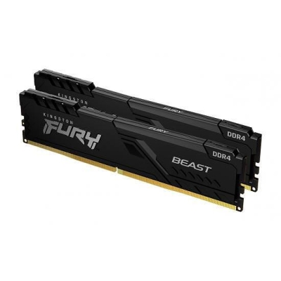 Памет Kingston FURY Beast Black 64GB (2x32GB) DDR4 PC4-25600 3200MHz CL16