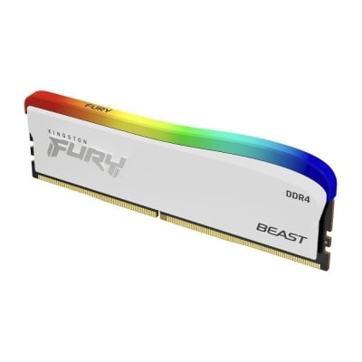 Памет Kingston FURY Beast White RGB 8GB DDR4 PC4-25600 3200MHz CL16