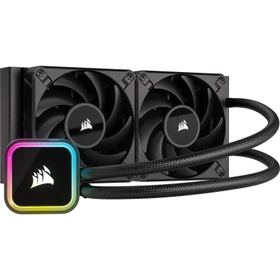 Охлаждане CORSAIR iCUE H100i RGB ELITE Liquid CPU Cooler 240mm