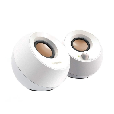Creative PEBBLE, 2.0, 2 x 2.2W, White