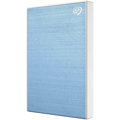 Външен хард диск SEAGATE One Touch 1TB 2.5', USB 3.0, Password, HDD - Light Blue