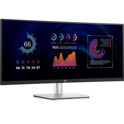 Монитор Dell P3424WE - Curved 34 inch WQHD 3440x1440 60Hz, USB-C, 21:9, 3800R, IPS, Anti-glare