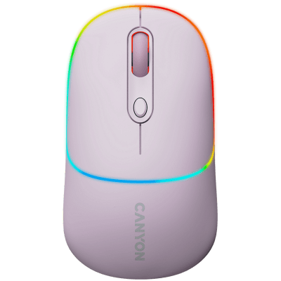 Мишка CANYON MW-22 - Pearl Rose, безжична WiFi+BT