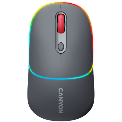 Мишка CANYON MW-22 - Dark Grey, безжична WiFi+BT