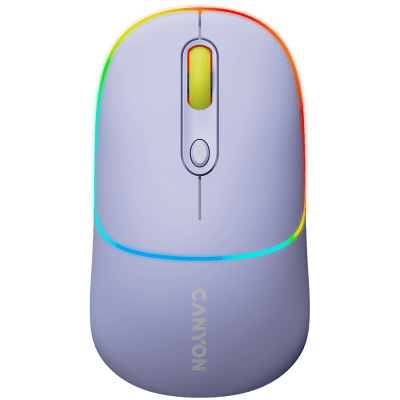 Мишка CANYON MW-22 - Mountain Lavender, безжична WiFi+BT