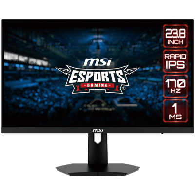 MSI G244F - 24 inch 1920x1080 170Hz, 16:9, Rapid IPS Anti-glare, 1ms