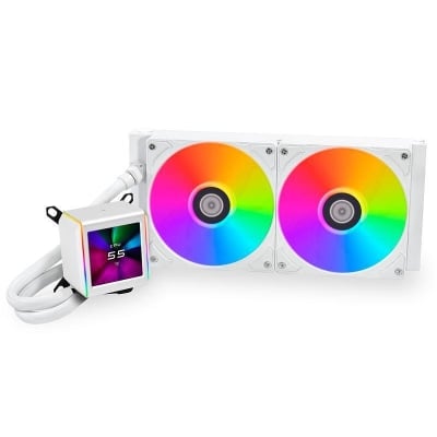 Охлаждане Lian Li GALAHAD II LCD 280 ARGB - White