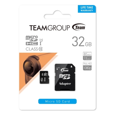 Team Group 32GB Micro SDHC/SDXC UHS-I CARD + SD Adapter