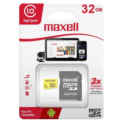 Maxell micro SDHC, 32GB, Class 10