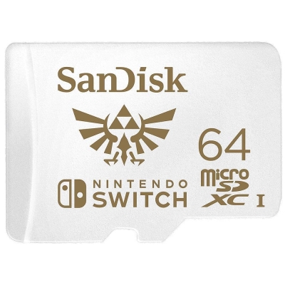 SANDISK SDSQXAT-064G-GNCZN, Nintendo Switch, microSDXC, 64GB, U3, 100 Mb/s