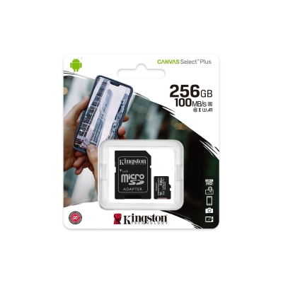 Kingston Canvas Select Plus microSDXC 256GB, Class 10 UHS-I