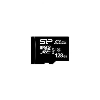 Silicon Power Elite, 128GB, Micro SDHC/SDXC, UHS-I, SD Adapter