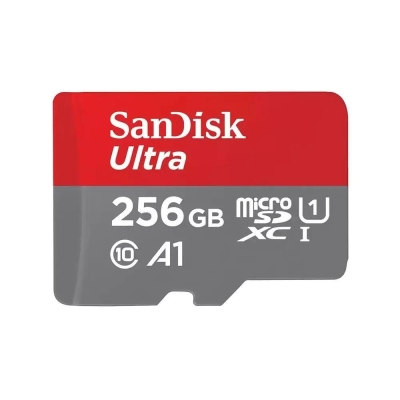 SANDISK Ultra microSDXC, 256GB, A1, UHS-I, U1, Class 10, 150MB/s, Adapter