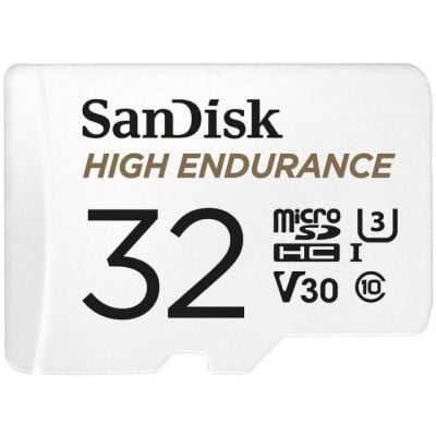SANDISK High Endurance micro SDHC UHS-I, A1, SD Adapter, 32GB, Class 10, 100Mb/s