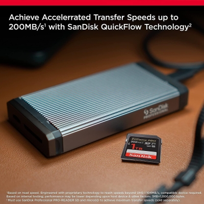 SANDISK Extreme PRO SDHC, 1TB, UHS-1, Class 10, U3, 140 MB/s