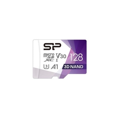 Silicon Power Superior Pro, 128GB, microSDXC, Class 10, SD Adapter