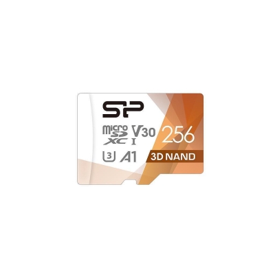 Silicon Power Superior Pro, 256GB, microSDXC, Class 10, SD Adapter
