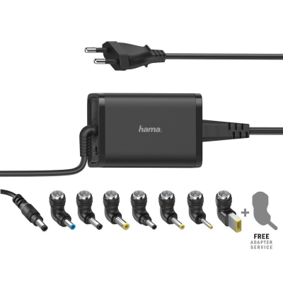 Universal charger HAMA, Network, input 100-240 V, output 15/19 V, 65 W